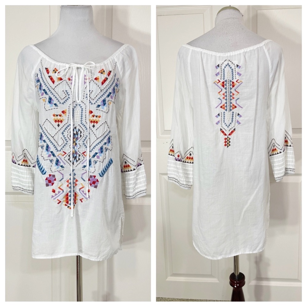 Johnny Was J3 Workshop Embroidered Top